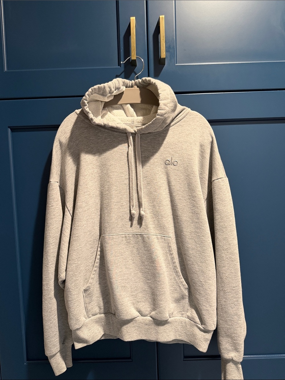 ALO Yoga Light Gray Women's Pullover Hoodie